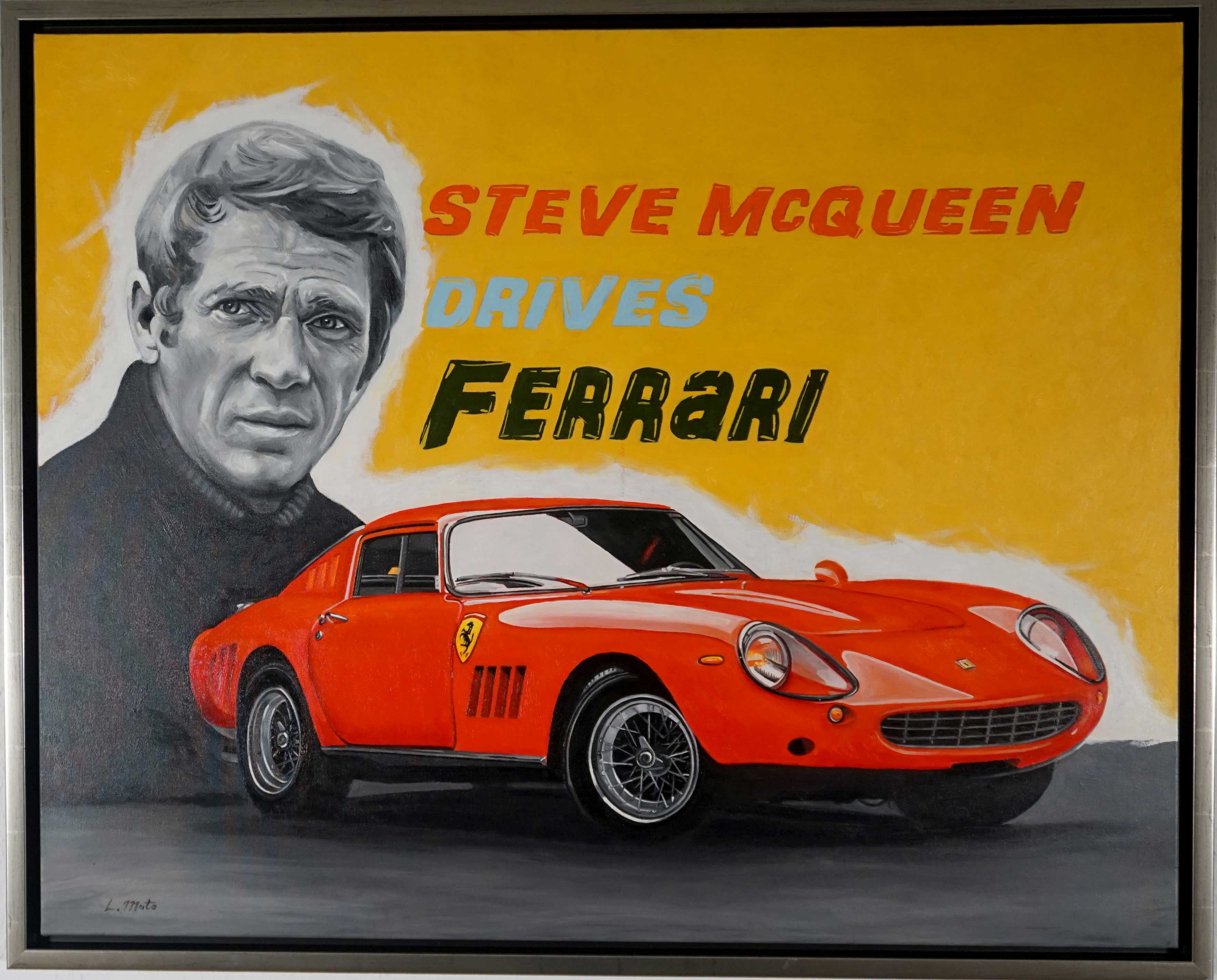 Luigi Muto "Steve McQueen drives Ferrari"