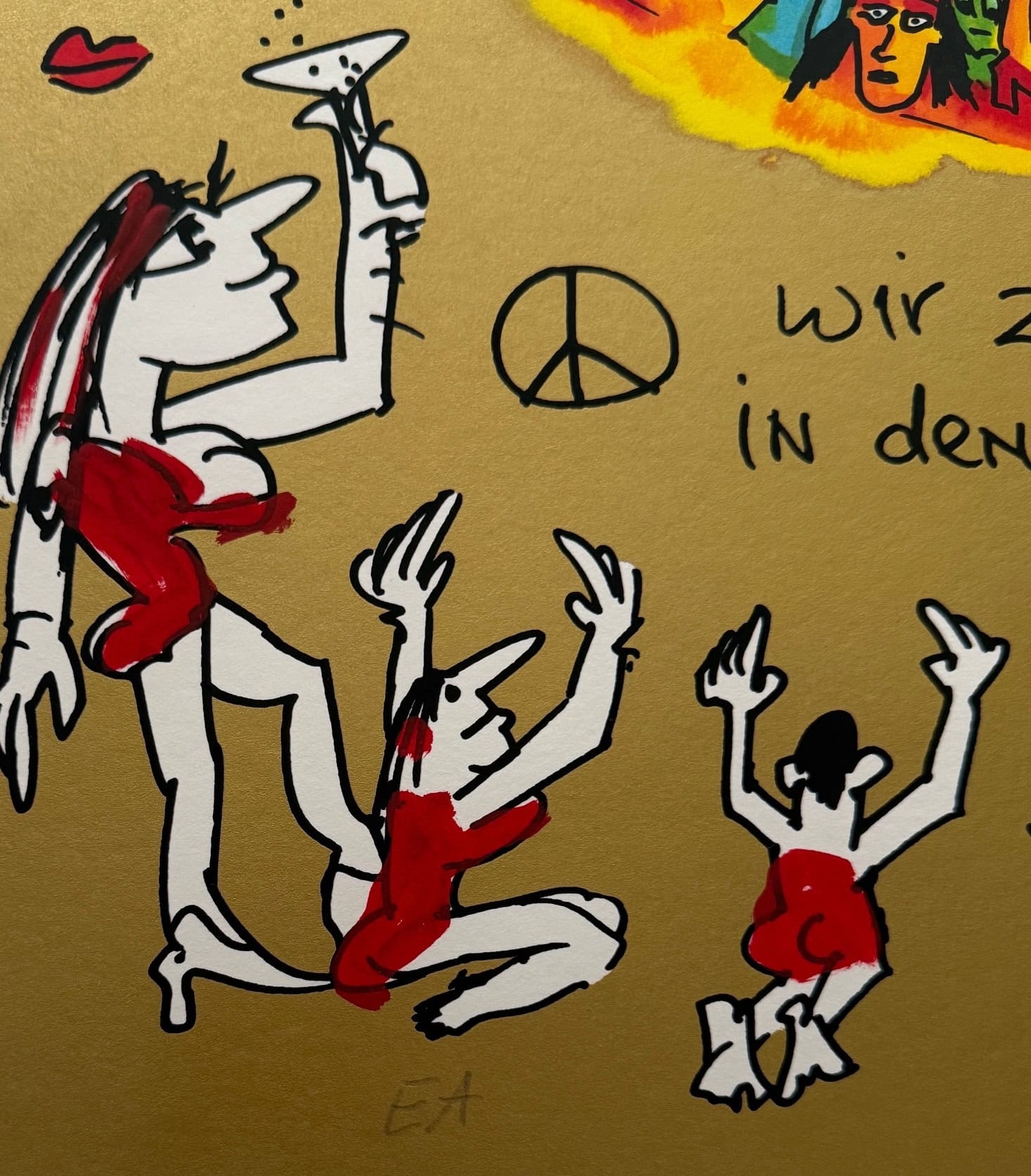 Wir ziehen in den Frieden (Druck mit Unikatscharakter) – Bild 4