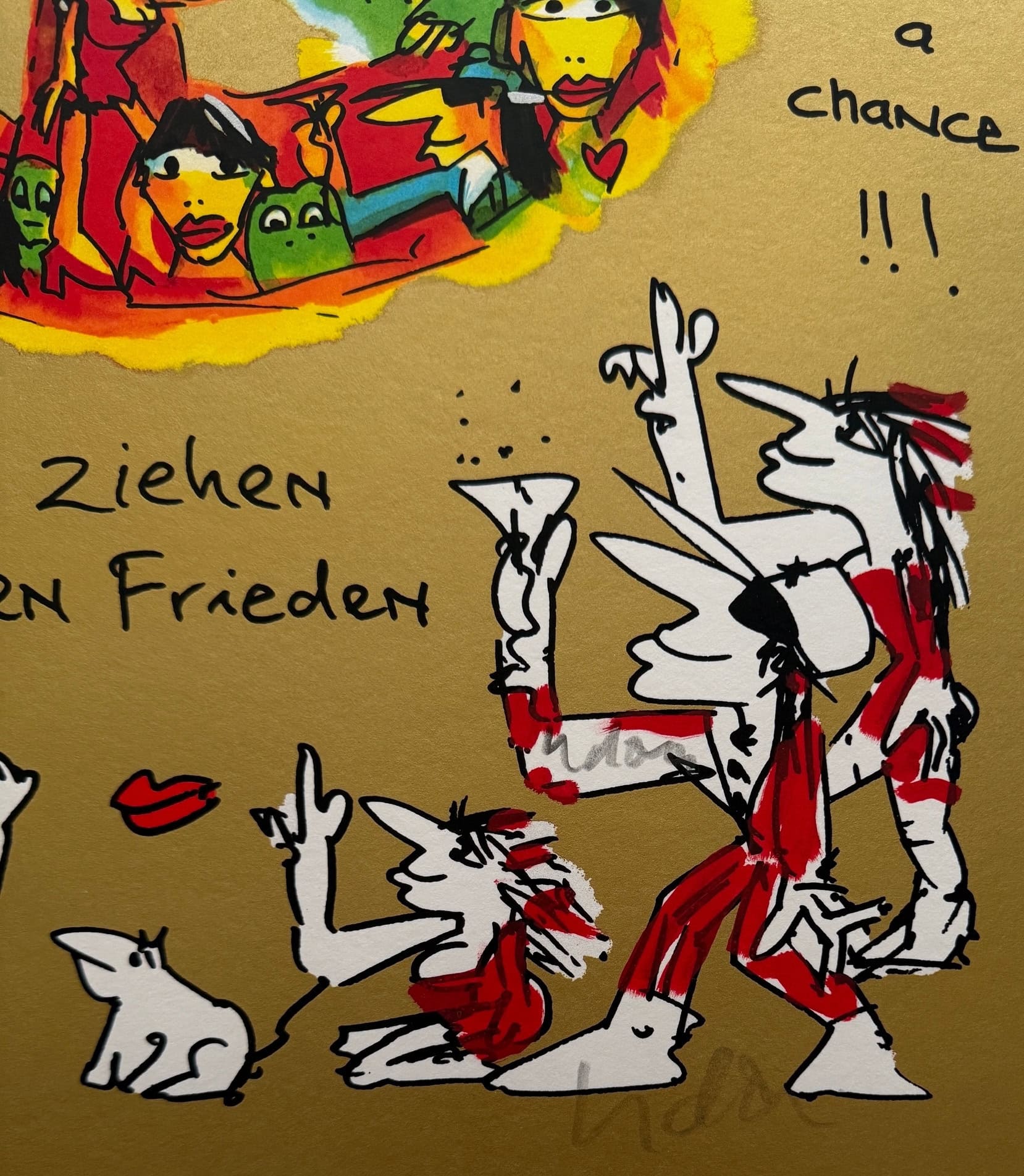 Wir ziehen in den Frieden (Druck mit Unikatscharakter) – Bild 5
